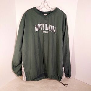 UND Fighting Sioux green windbreaker size L